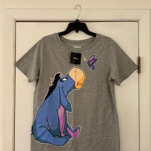 Disney Eeyore and Butterfly Graphic T-Shirt Women’s Size Large